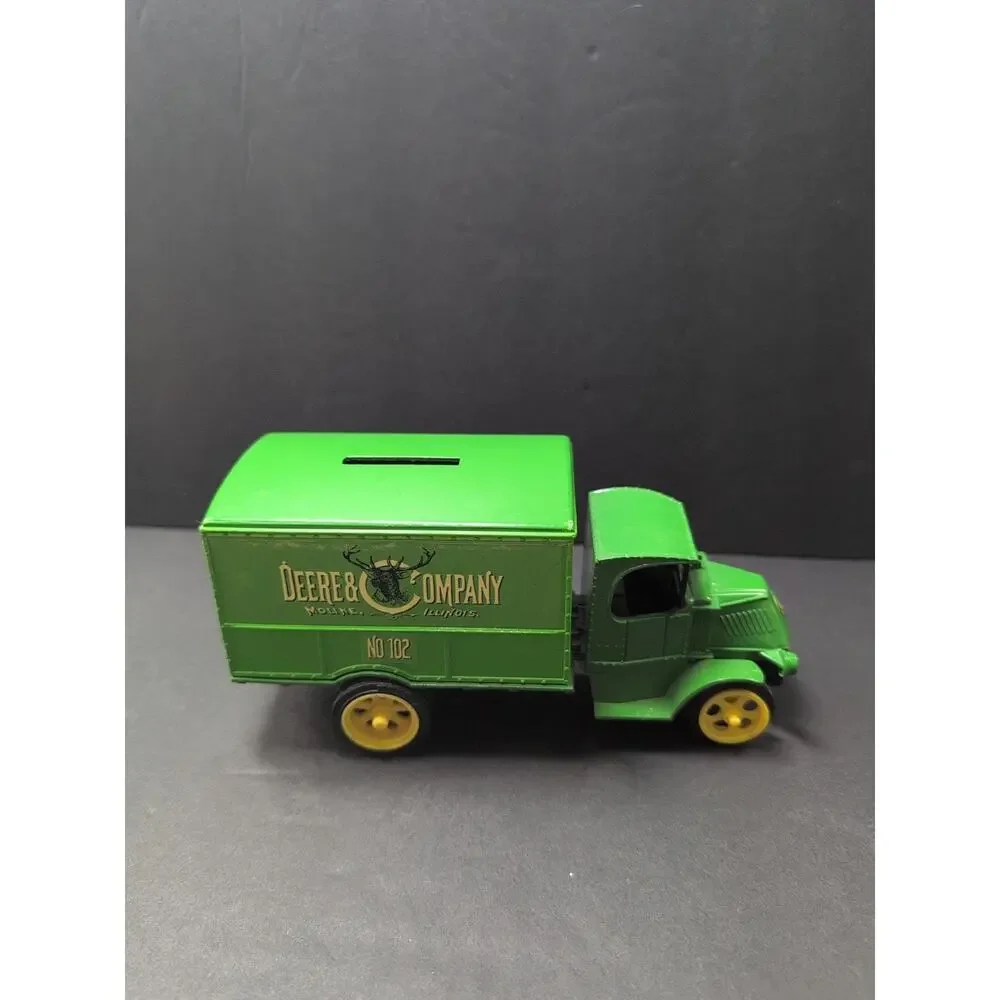 Ertl 1926 Mack Truck Van Coin Bank Die-Cast Metal John Deere